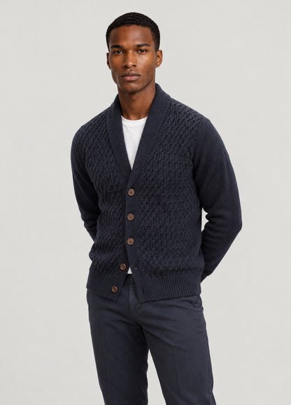 Jersey Chaqueta Botones Navy A 3784