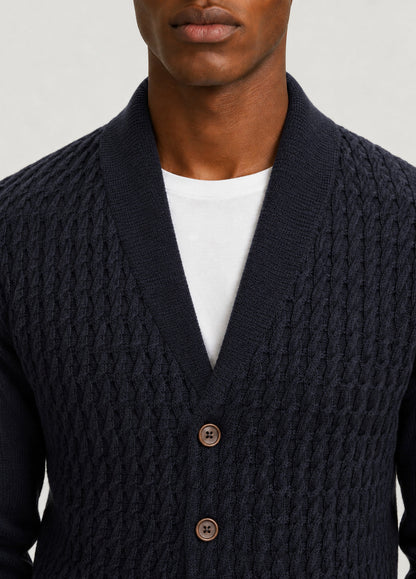 Jersey Chaqueta Botones Navy A 3784