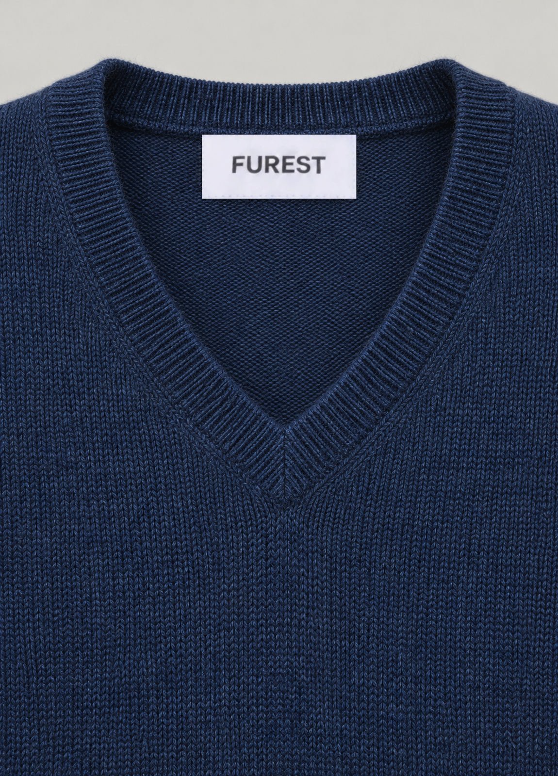 Jersey cuello pico marino