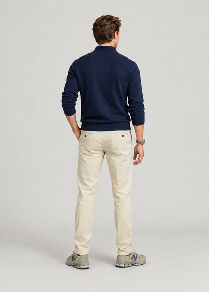 Jersey cuello zip marino