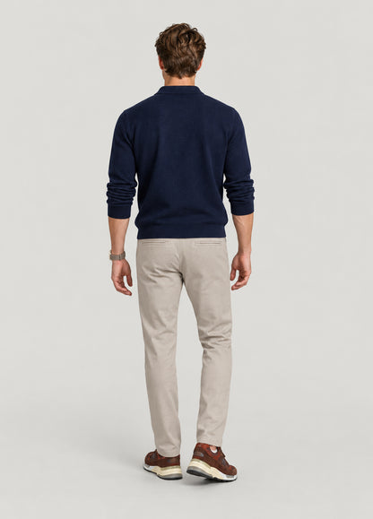 Jersey cuello polo marino