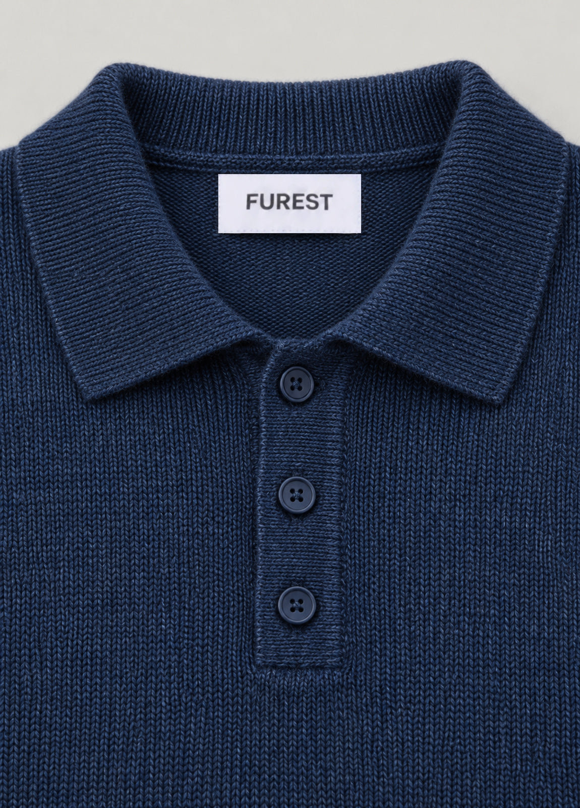 Jersey cuello polo marino