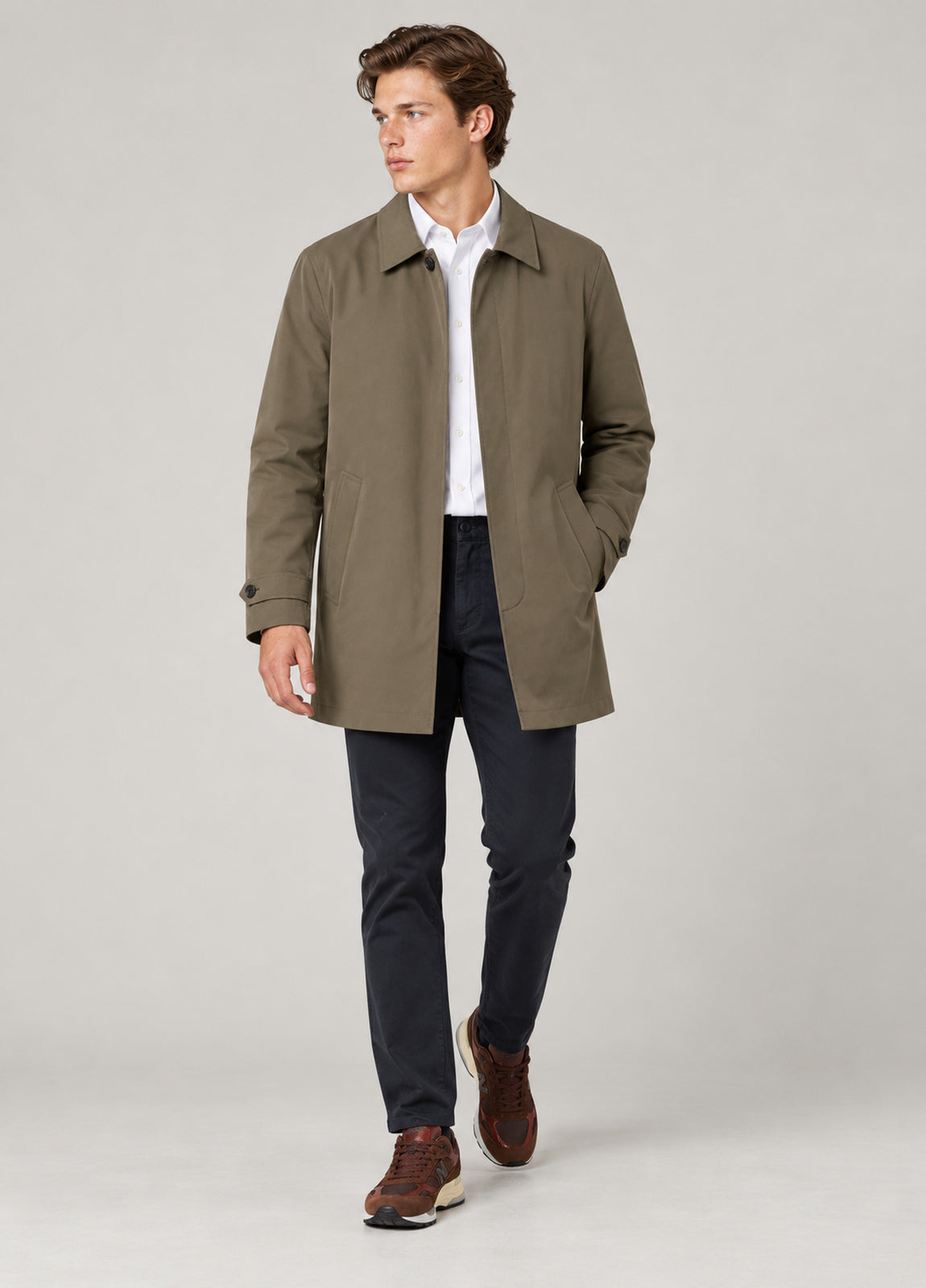 Trench kaki