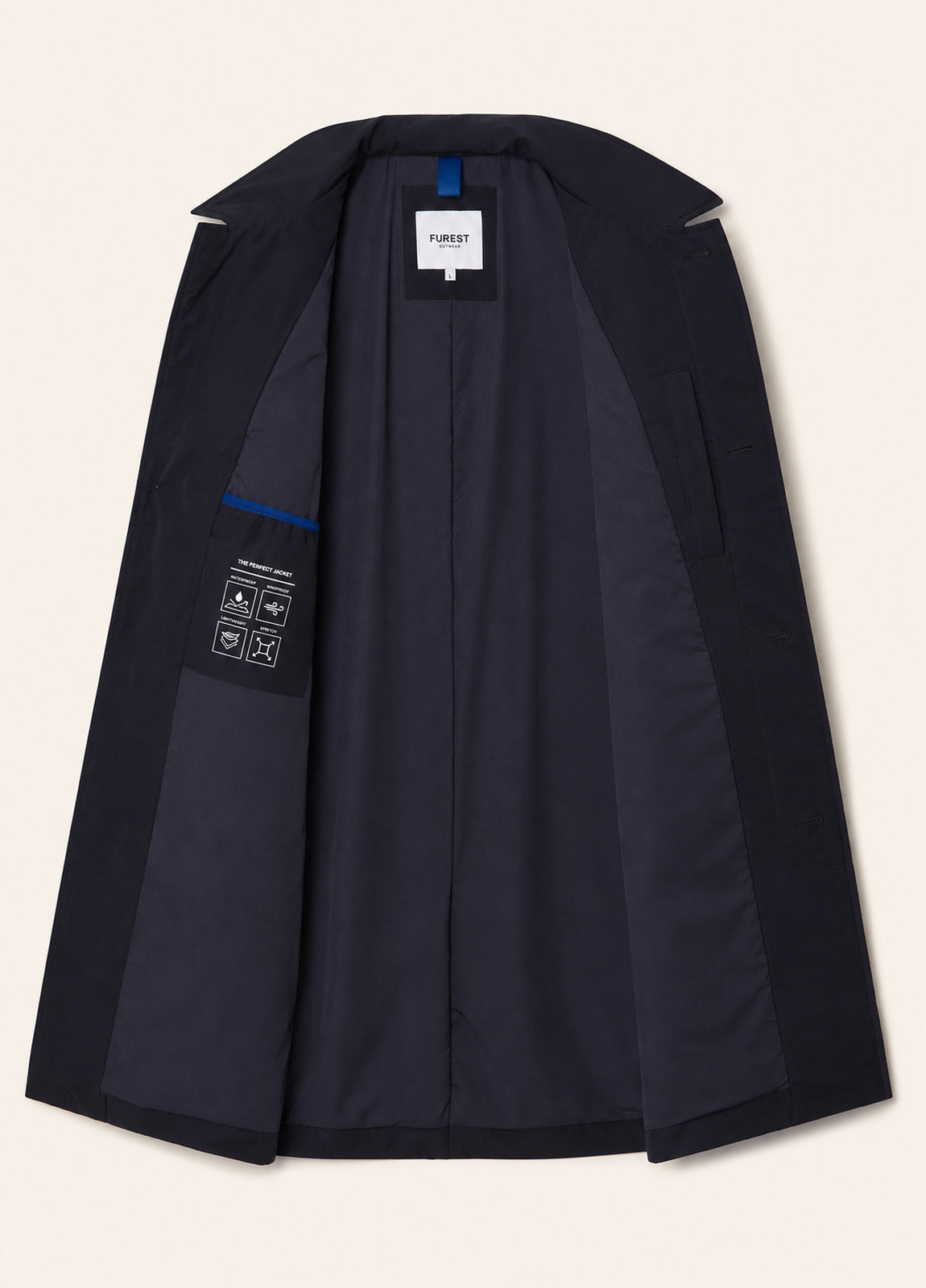 Trench navy
