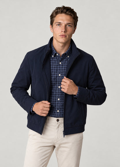Cazadora zip up waterproof marino