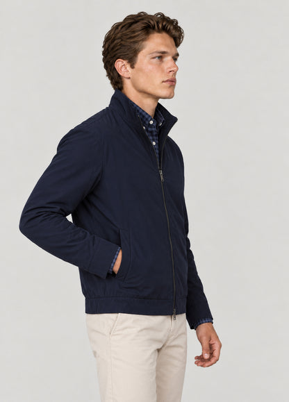 Cazadora zip up waterproof marino