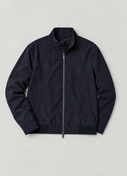 Cazadora zip up waterproof marino
