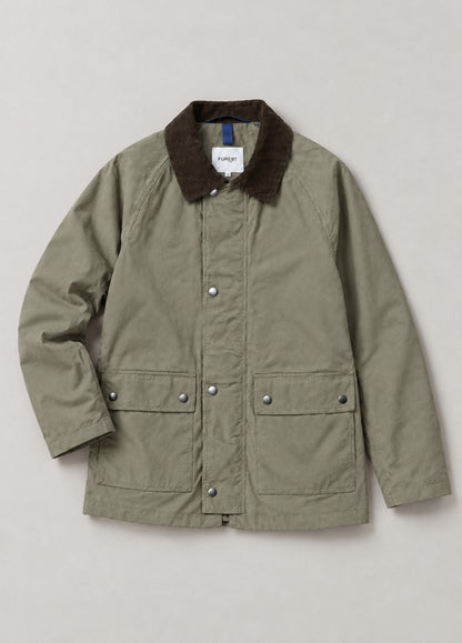 Chaqueta con bolsillos  y cuello de pana