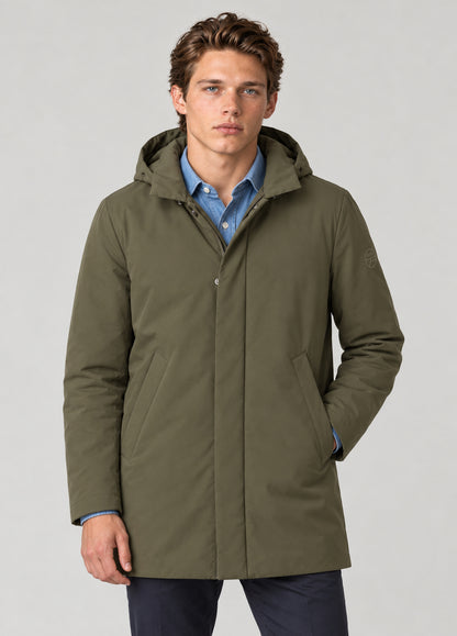 Parka acolchada kaki