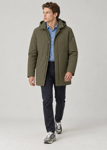 Parka acolchada kaki