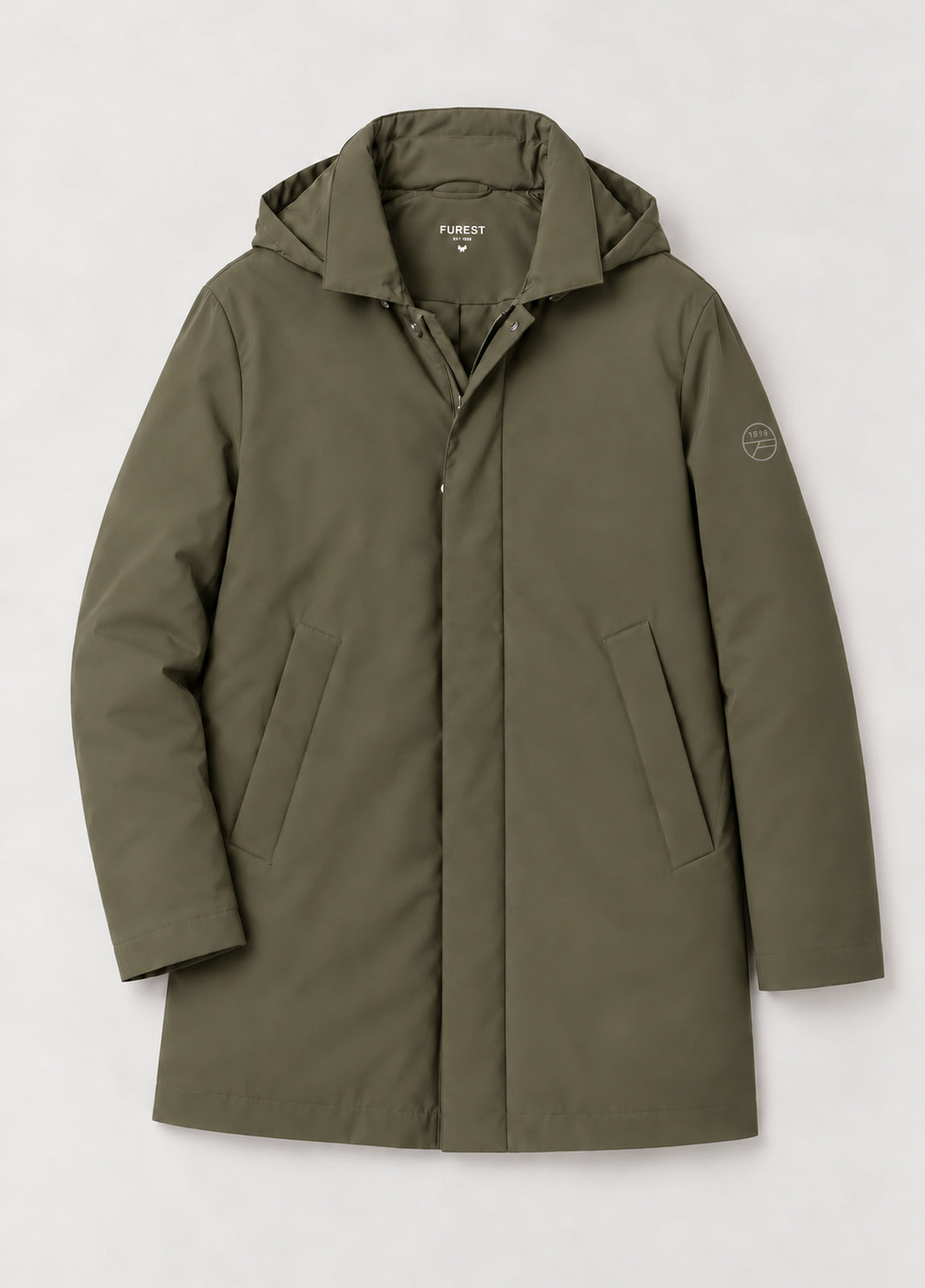 Parka acolchada kaki