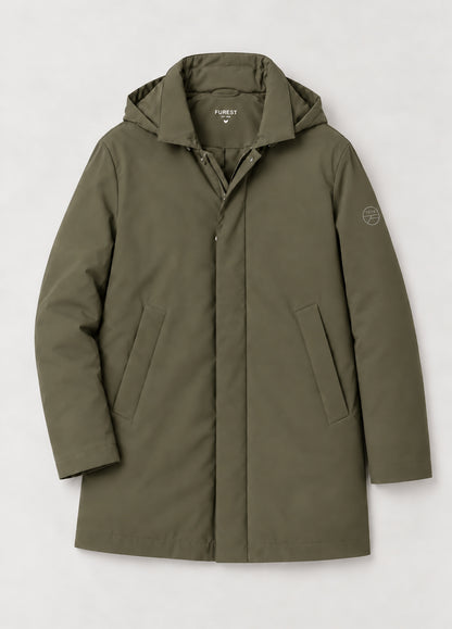 Parka acolchada kaki