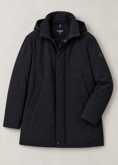 Parka acolchada marino