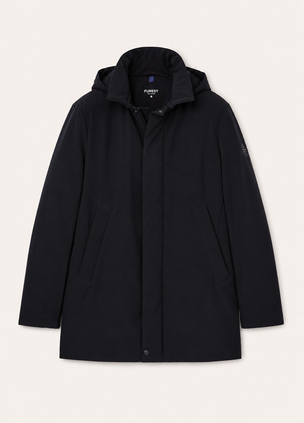 Parka acolchada marino