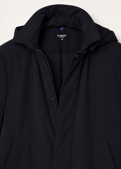 Parka acolchada marino