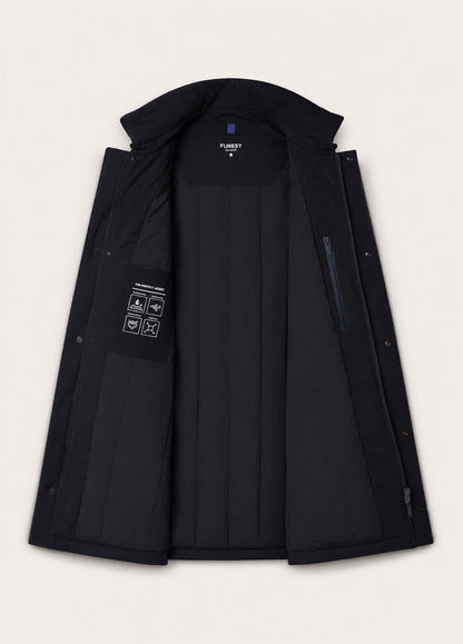 Parka acolchada marino