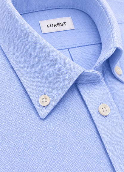 Camisa pin point celeste