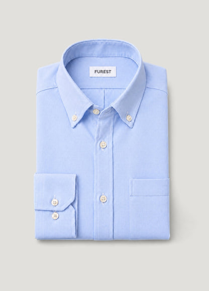 Camisa pin point celeste