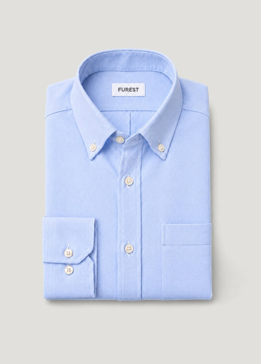Camisa pin point celeste