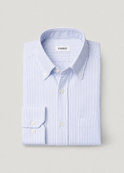 Camisa oxford raya celeste