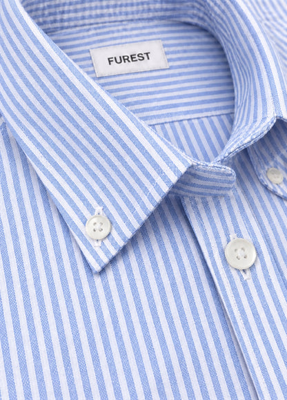 Camisa oxford raya azul
