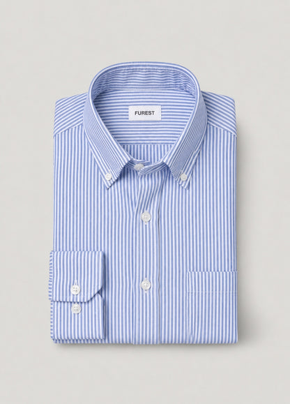 Camisa oxford raya azul