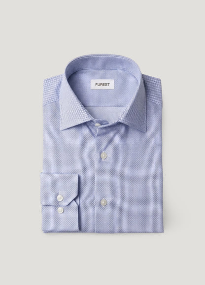 Camisa sport dibujo azul