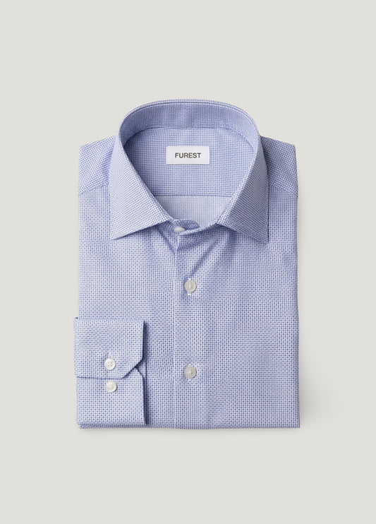 Camisa sport dibujo azul
