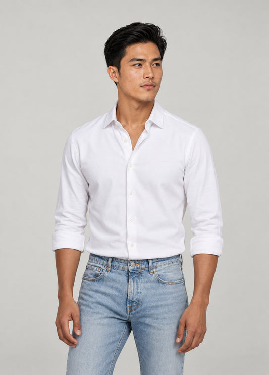 Camisa punto blanca