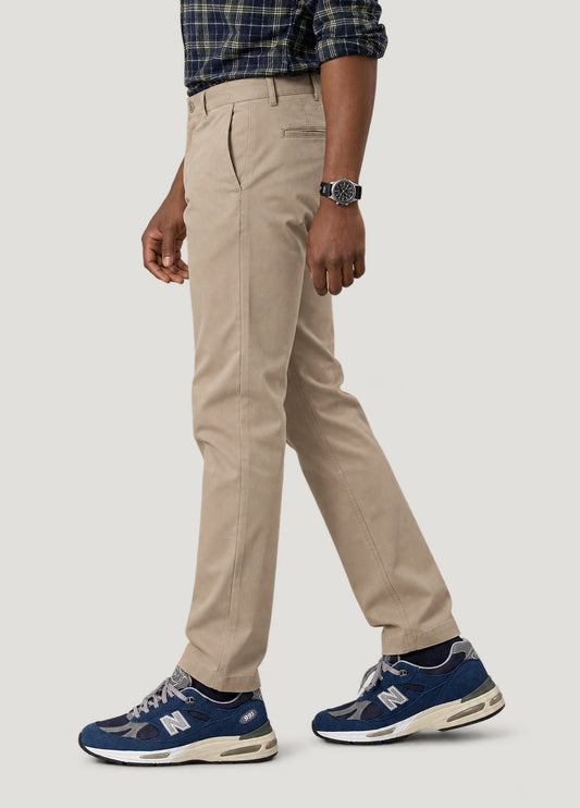 Pantalón chino regular beige