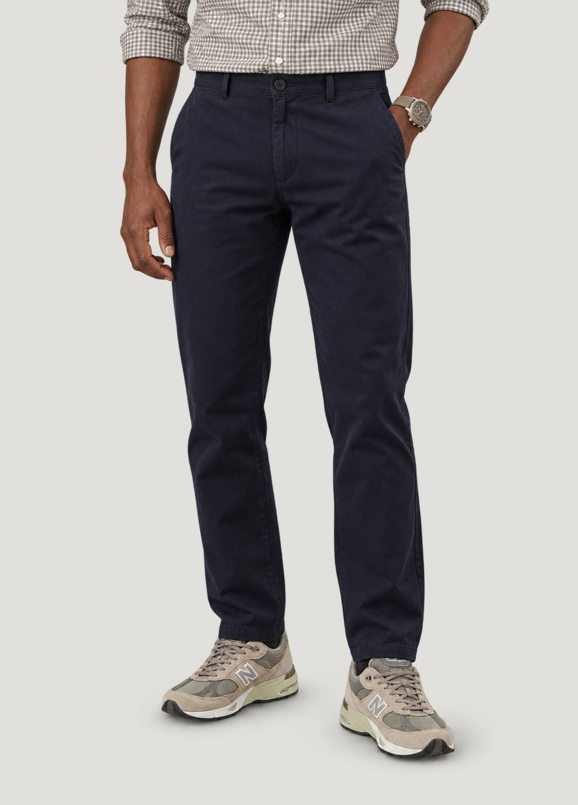 Pantalón chino regular marino