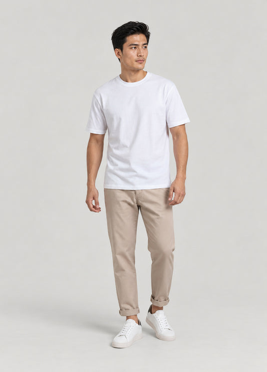 Pantalón jogger algodón crudo