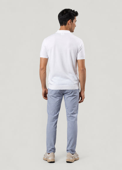 Pantalón sport seersucker azul