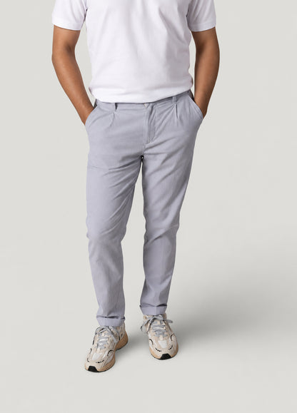 Pantalón sport seersucker azul