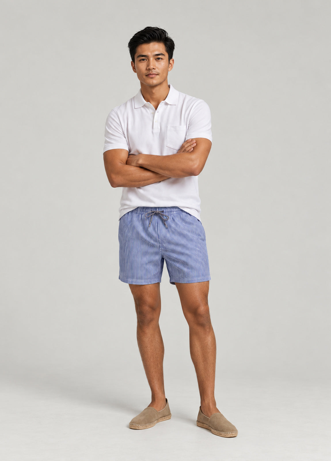 Bañador seersucker navy