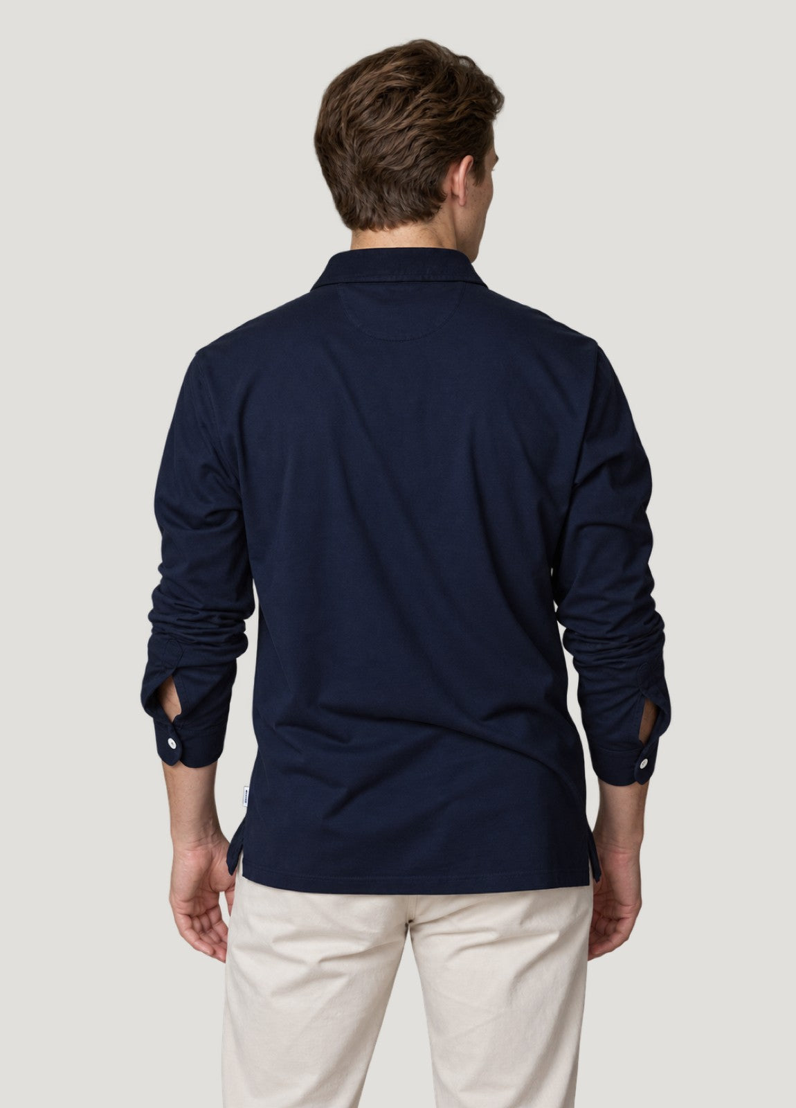 Jersey Polo L/S Jersey 2 Botones Navy