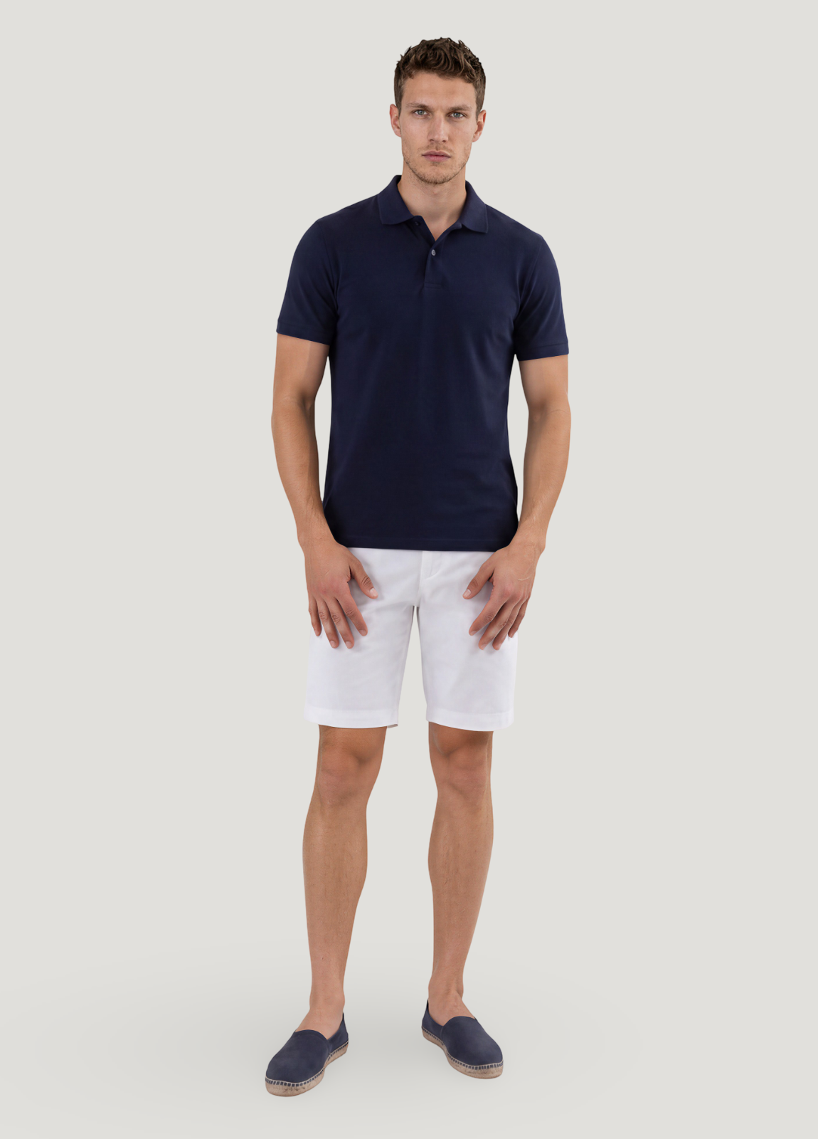 Bermuda algodón blanco