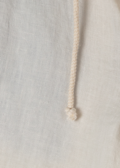 Bermuda jogger lino crudo