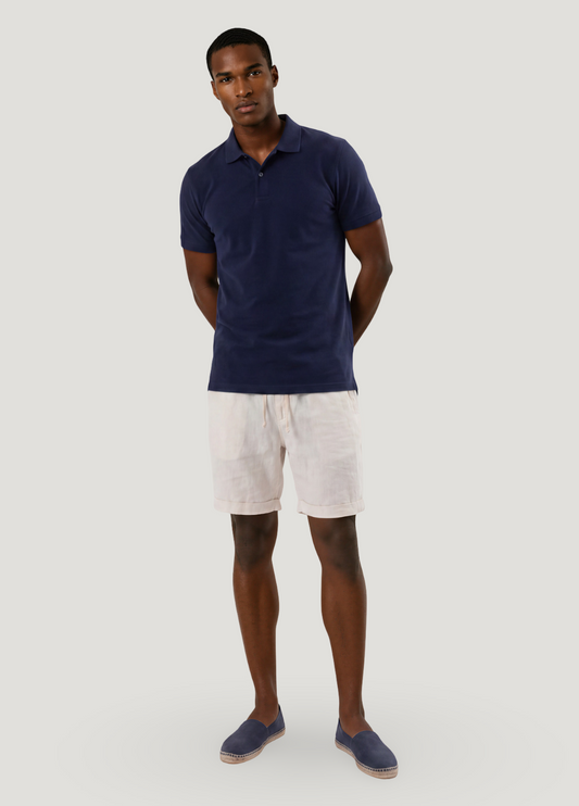 Bermuda jogger lino crudo