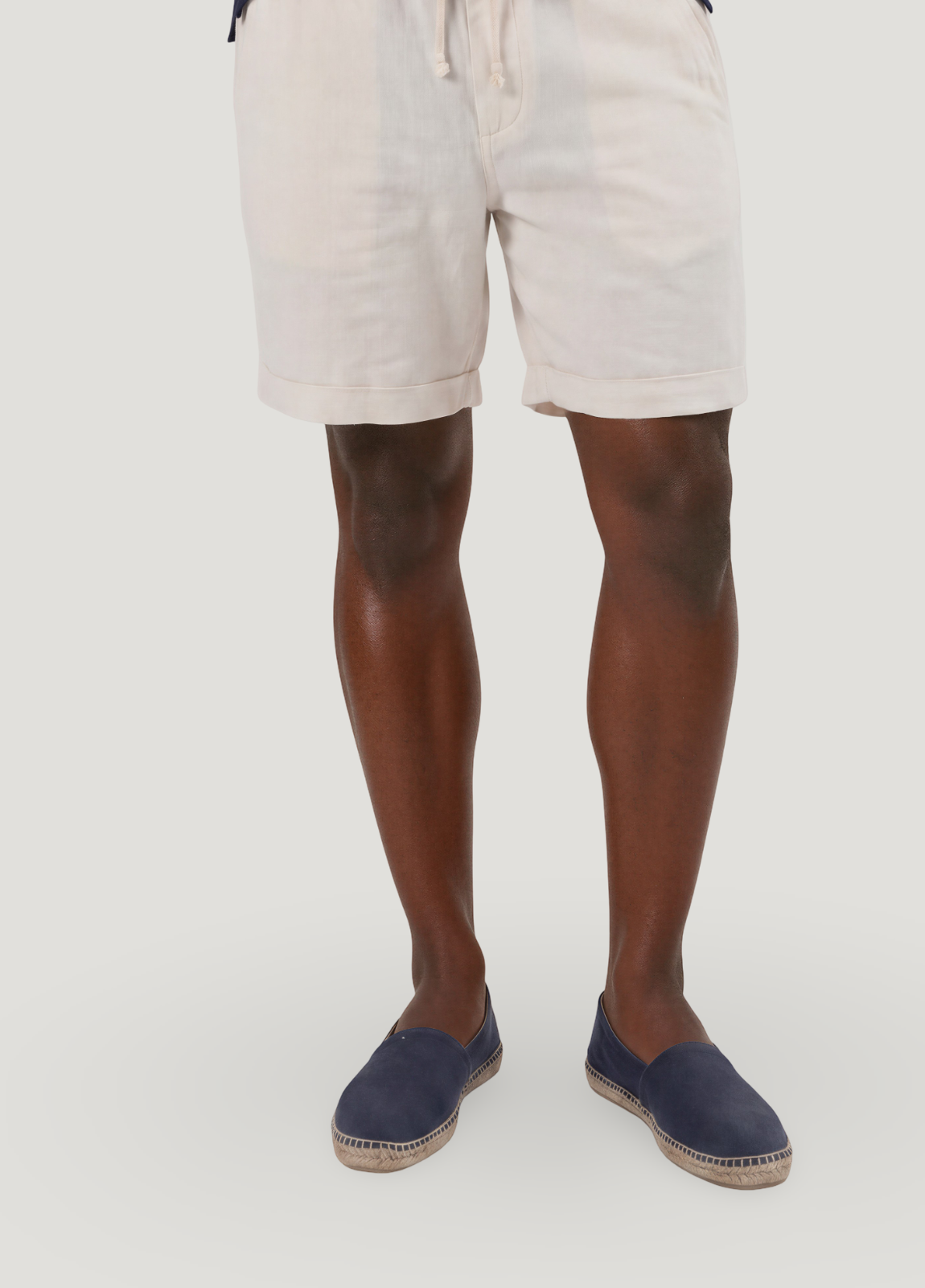 Bermuda jogger lino crudo