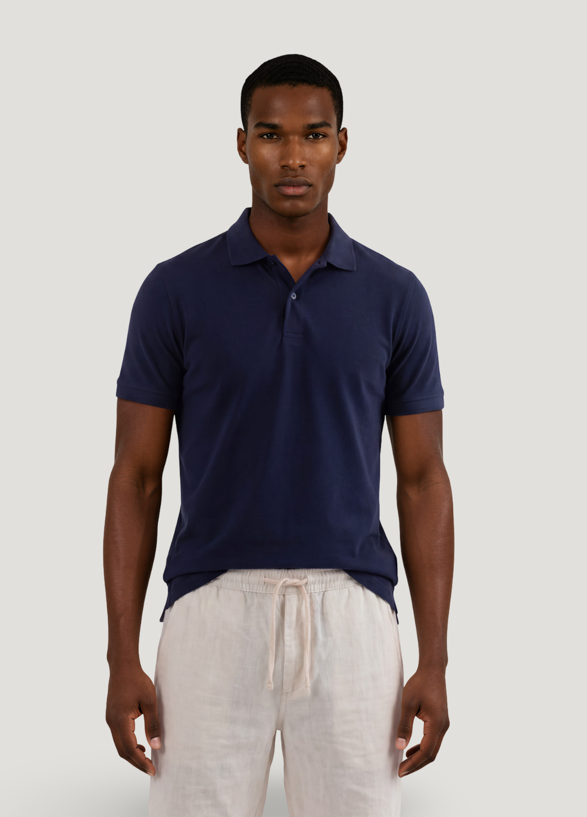 Bermuda jogger lino crudo