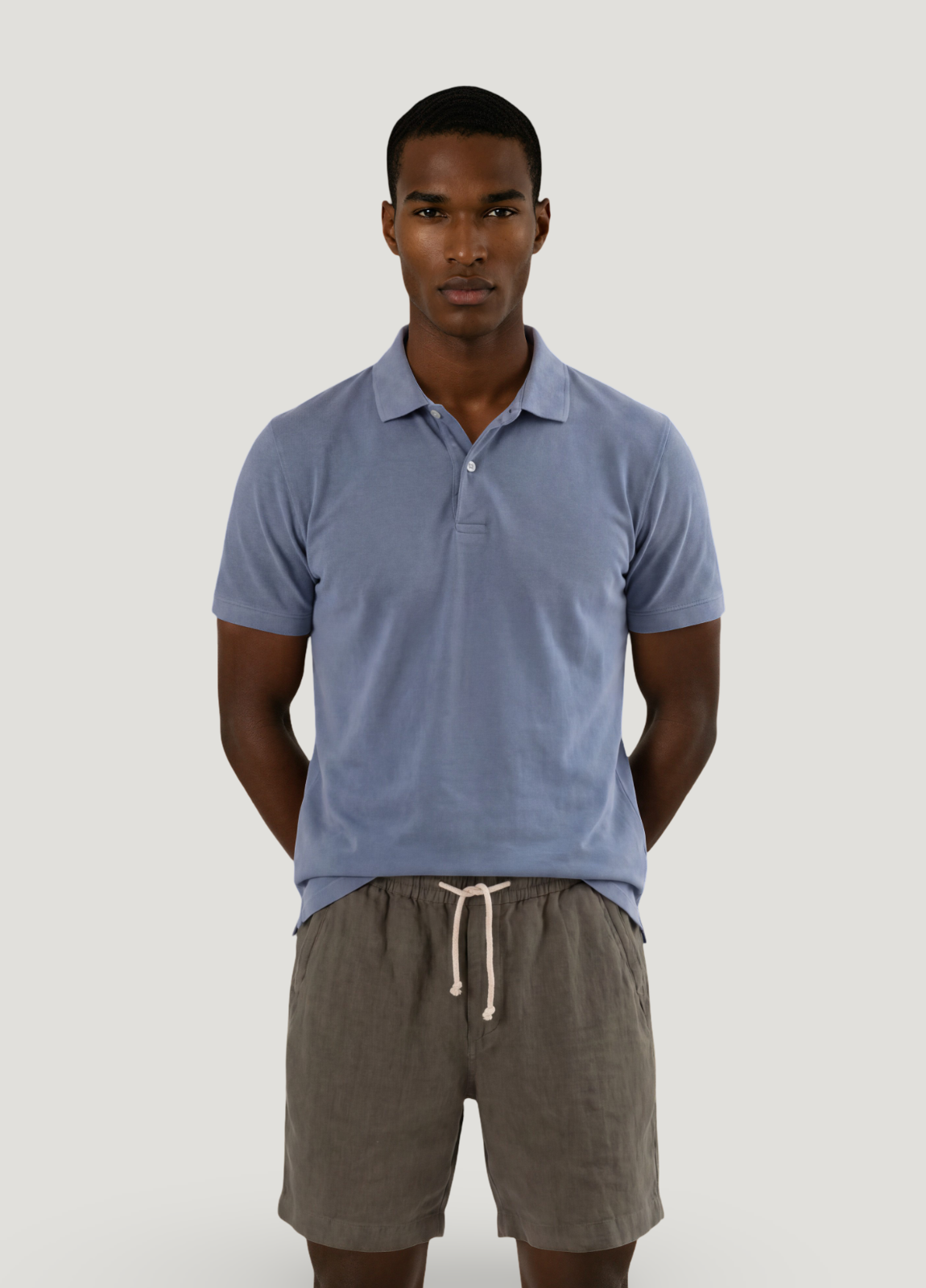 Bermuda jogger lino kaki