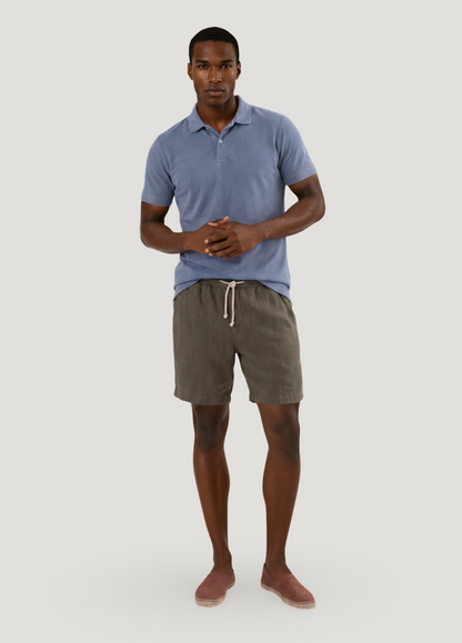 Bermuda jogger lino kaki