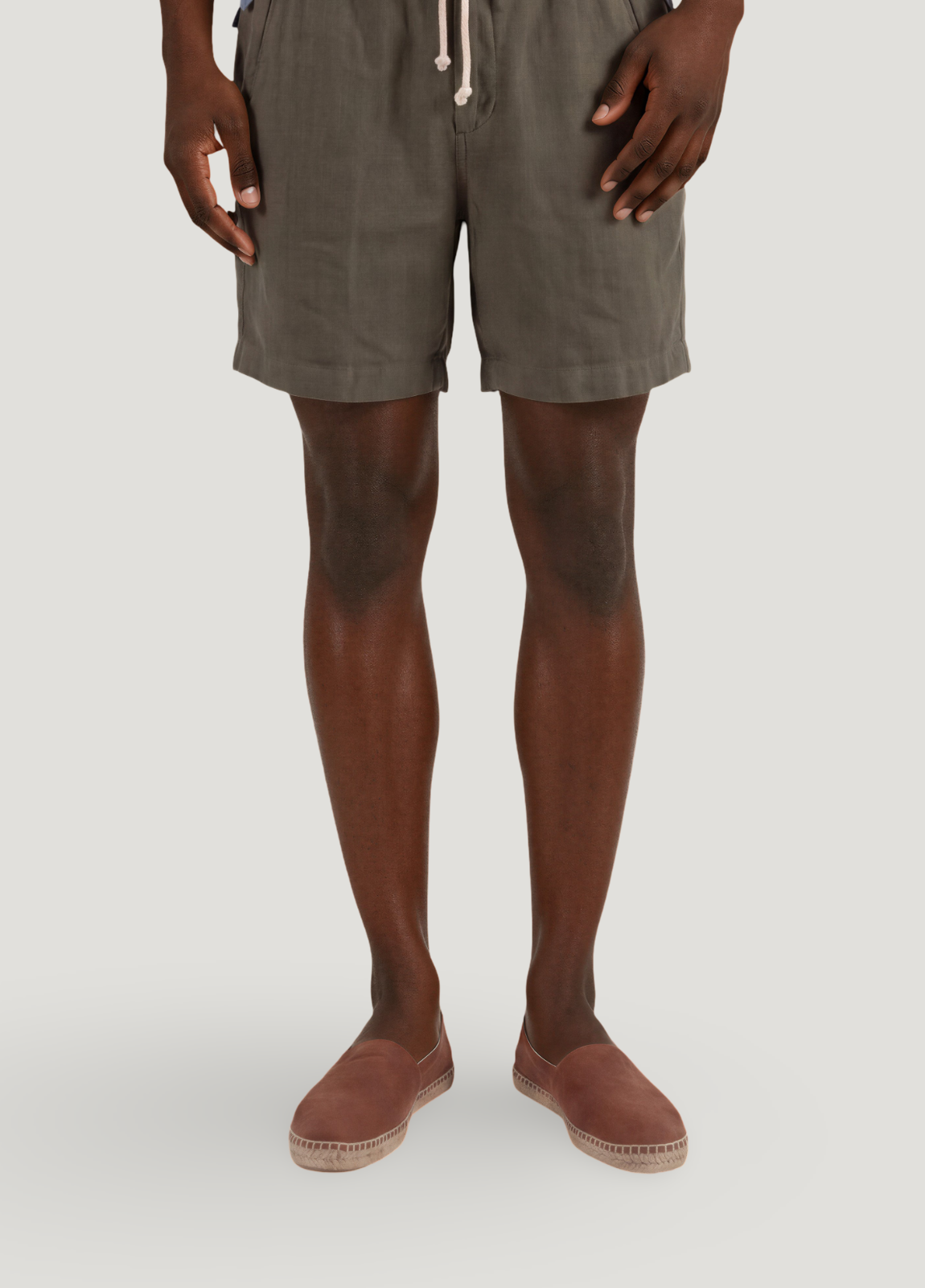 Bermuda jogger lino kaki