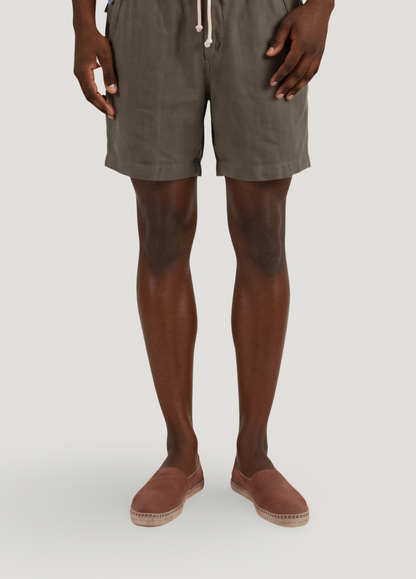 Bermuda jogger lino kaki