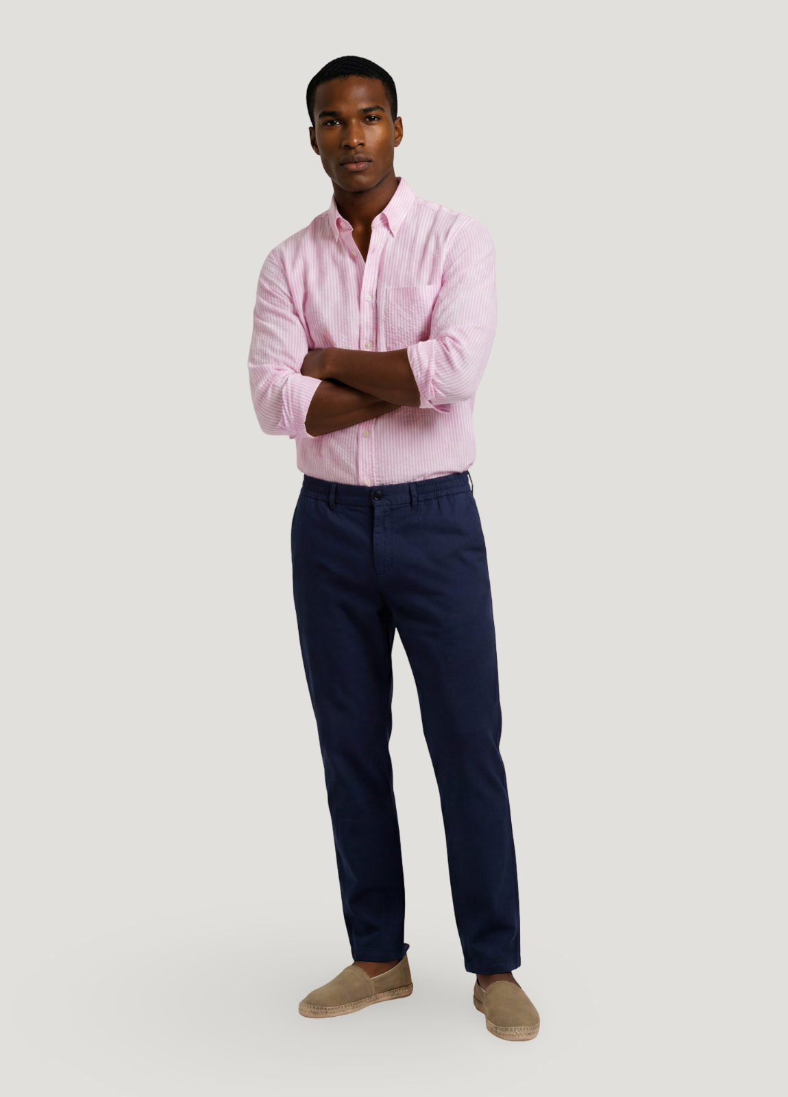 Pantalón smart chino marino