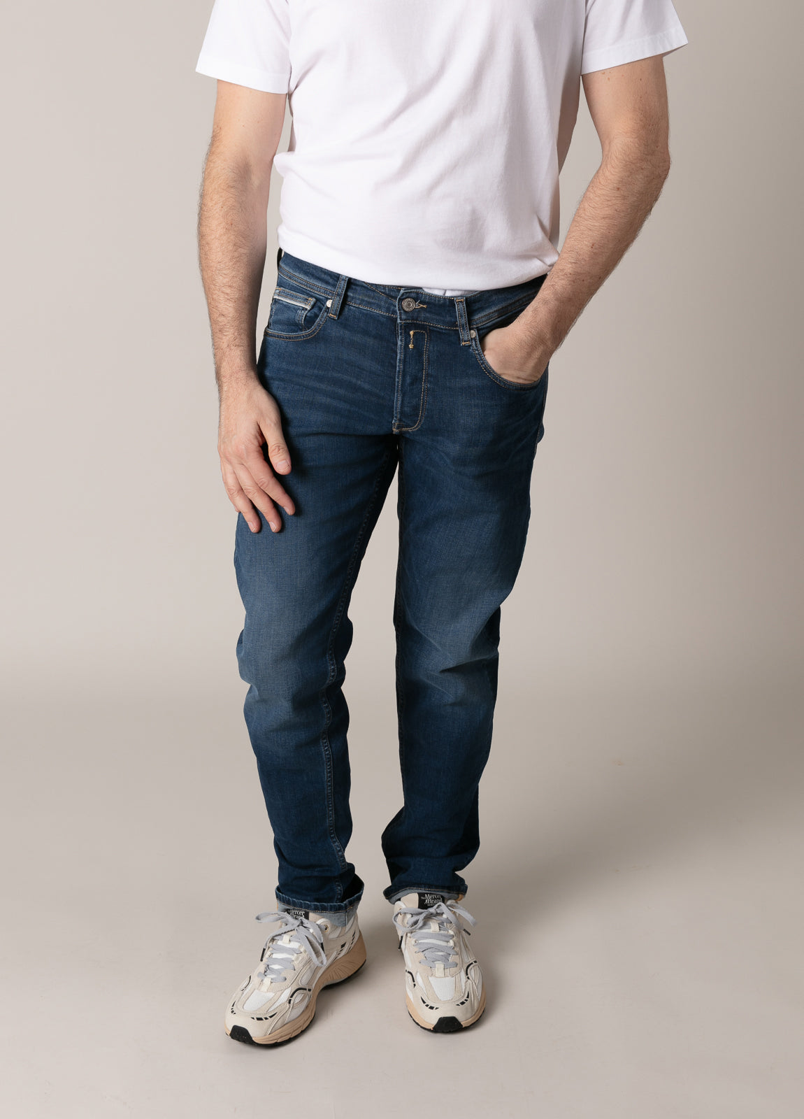 Pantalón tejano denim azul oscuro