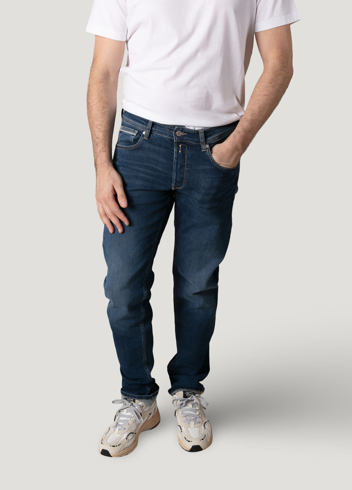 Pantalón tejano denim azul oscuro