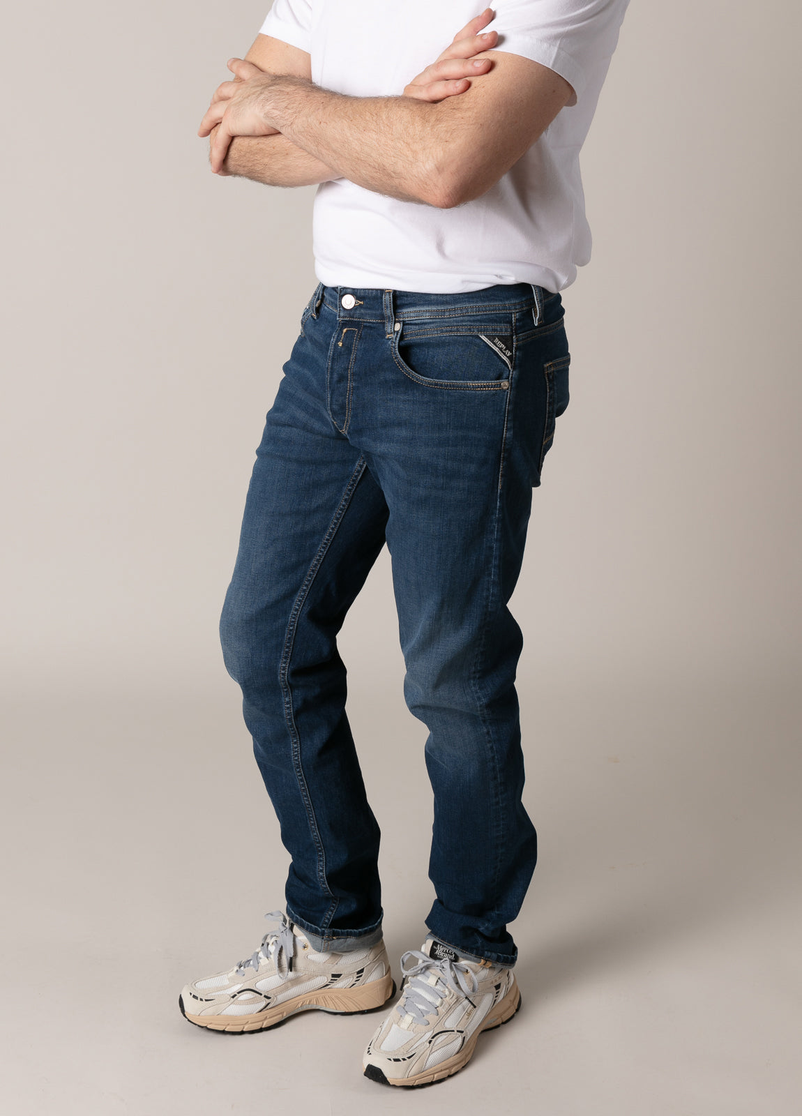 Pantalón tejano denim azul oscuro