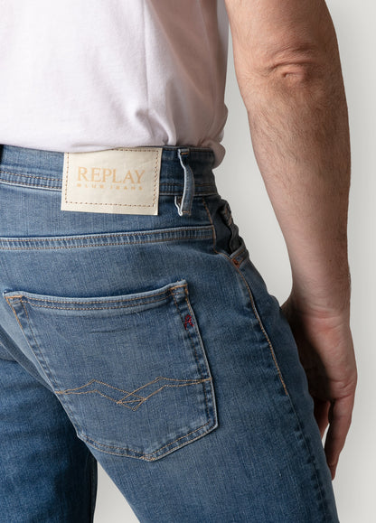 Pantalón tejano denim azul medio